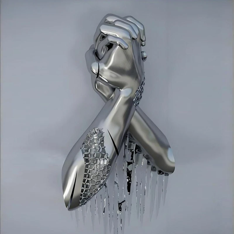 Stainless steel nude body home decoration artwork metal crafts