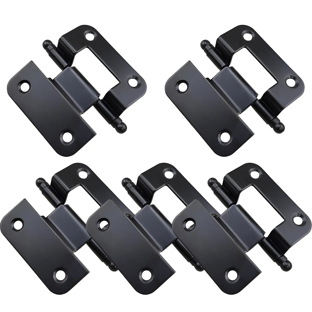 

6pcs Cabinet 51x6x1.5mm Black Self Closing Cabinet Door Hinges Hinges for Kitchen Bathroom Furniture Wood Box