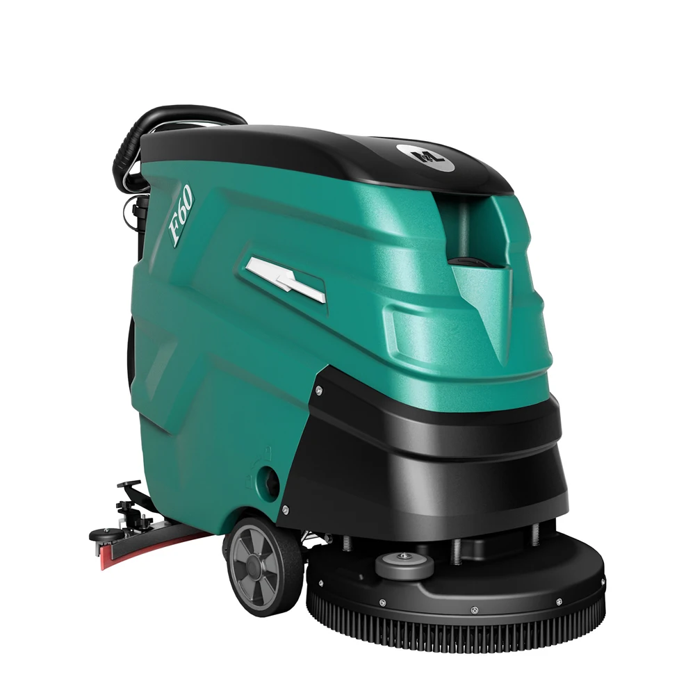 Electric Floor Scrubber Sweeper Hotel Walk Behind Floor Cleaning Equipment Floor Scrubber Tile Clean Machine