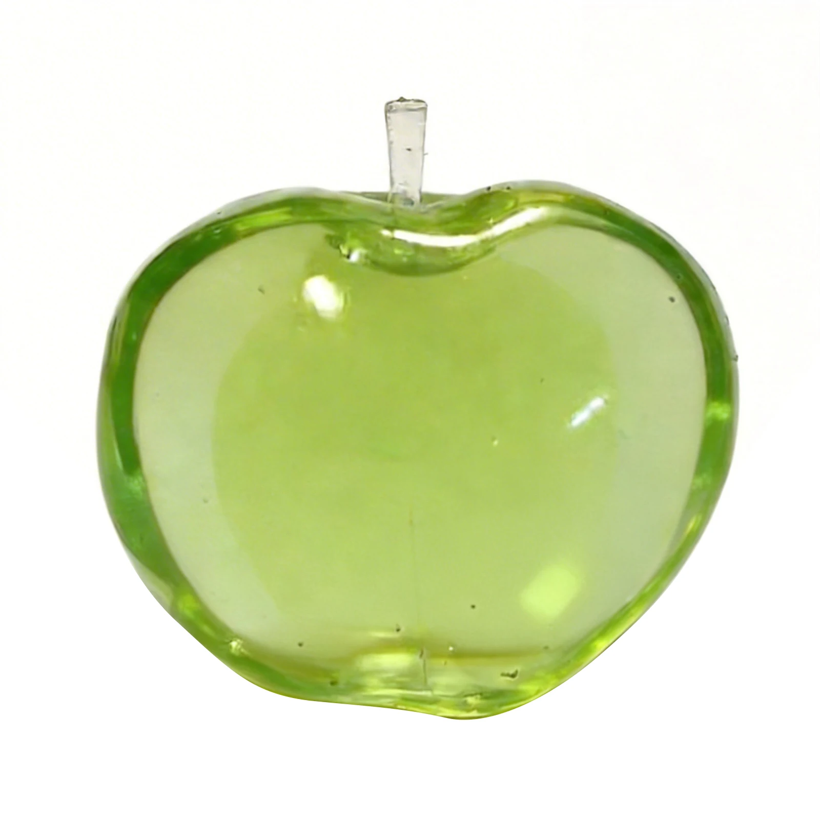 Cute Apple-Shaped Squeeze Toy with Transparent Realistic Color Fun Fruit Toy Kawaii Sensory Fidget Squeeze Toy