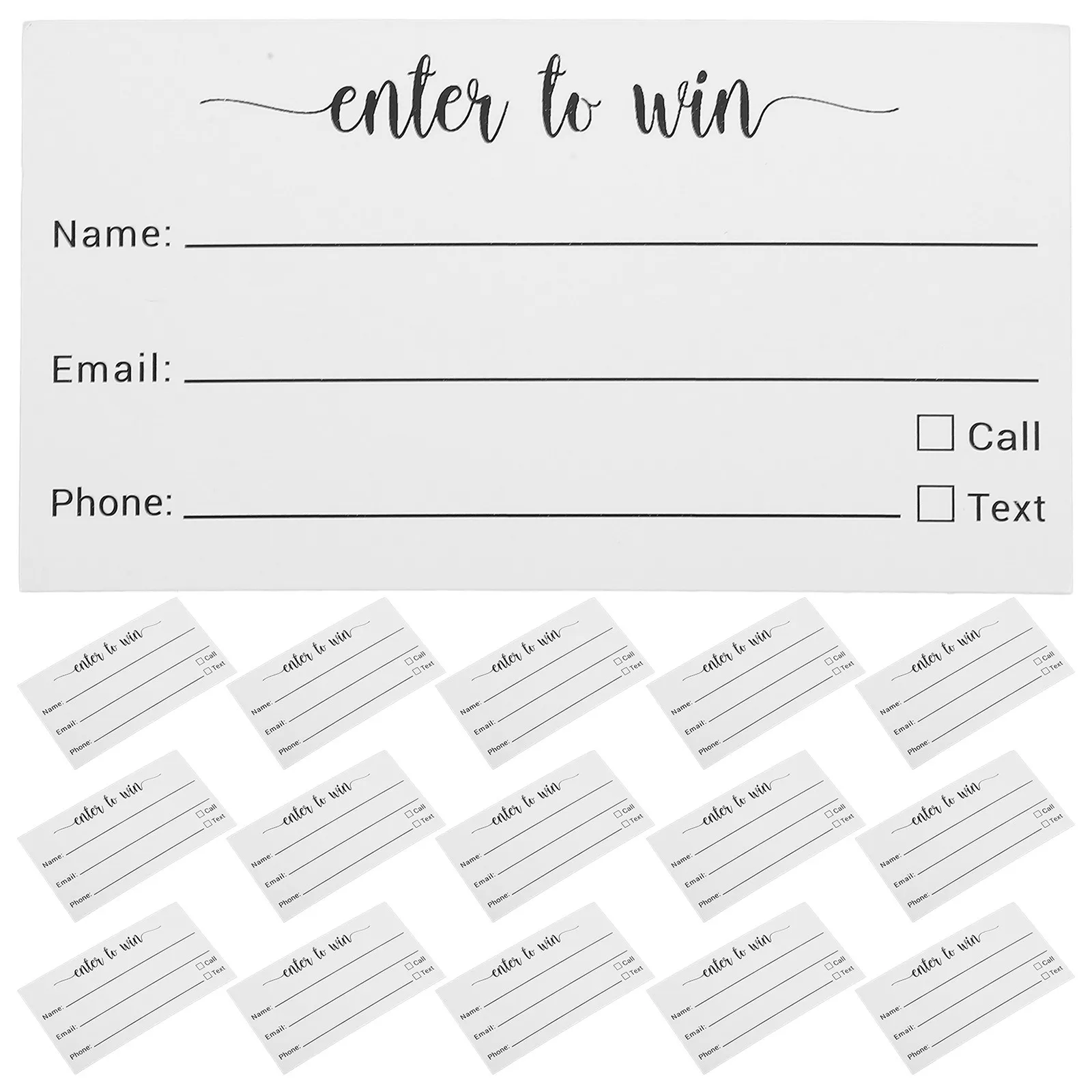 100Pcs Raffle Tickets Multi-Use Blank Cards Small Ballot Sheets Party Supply Event Voting Entry Cards Raffle Tickets
