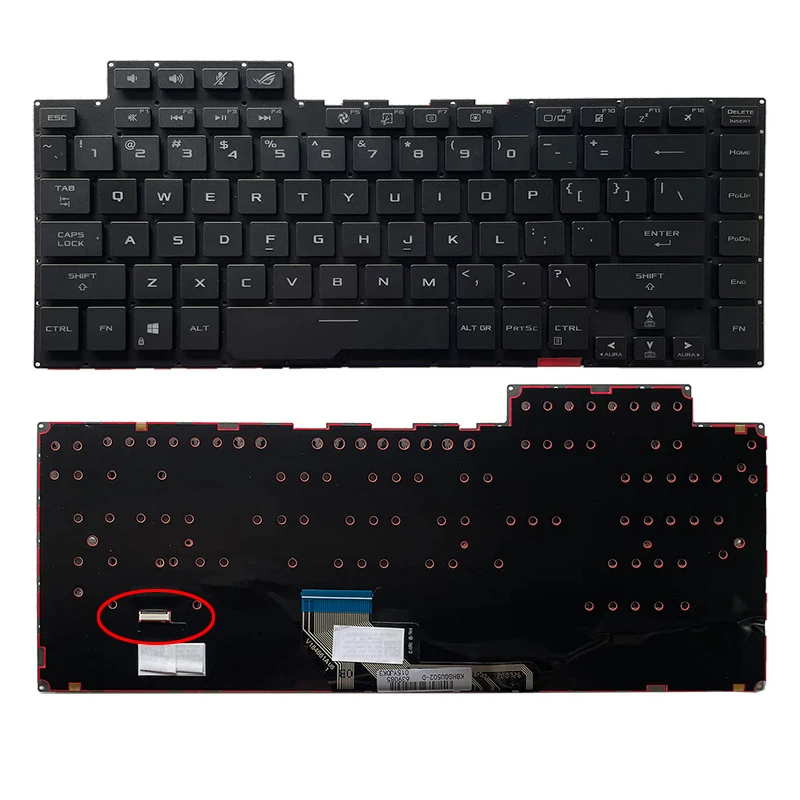 

Клавиатура GA502 PerKey с RGB-подсветкой для Asus ROG Zephyrus GA502I GA502IU GA502DU GA502IV GU502G GU502DU GU502GV GU502L, расположение US