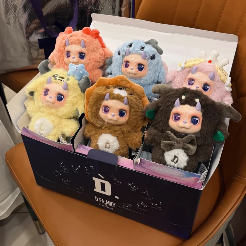 Scatola cieca piccola D da 12 costellazioni di Wang Hedi DDESIRABLE Scatola cieca per cartoni animati in peluche alto Yuanyuan Scatola cieca per costellazione di bambole