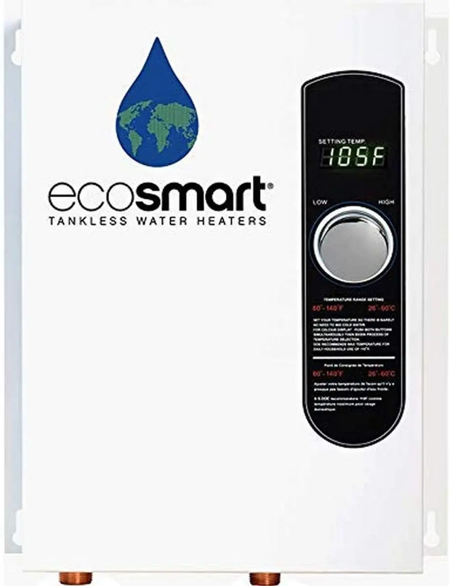 18 Electric Tankless Water Heater, 18 KW at 240 Volts with Patented Self Modulating Technology , 17 x 14 x 3.5, Whi