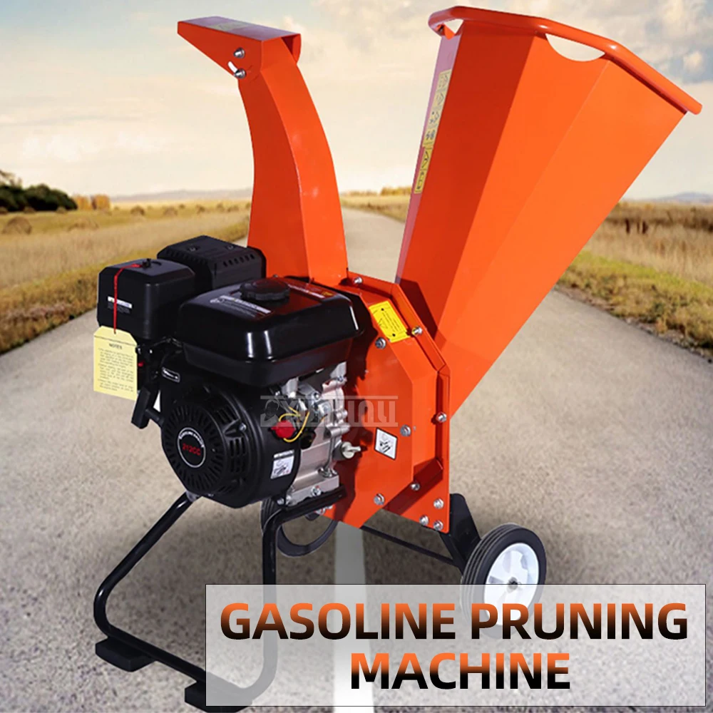 212CC Gasoline Garden Shredders Orchard Branch Crusher Agricultural Straw Crusher Branch Wood Crushing Machine AYS750