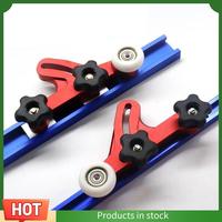 A68G-1 Set Bearing Roller Feeder, Upgraded Aluminum Alloy Feather Loc Board, Table Saw Feeding Safety Propelling Auxiliary Tool