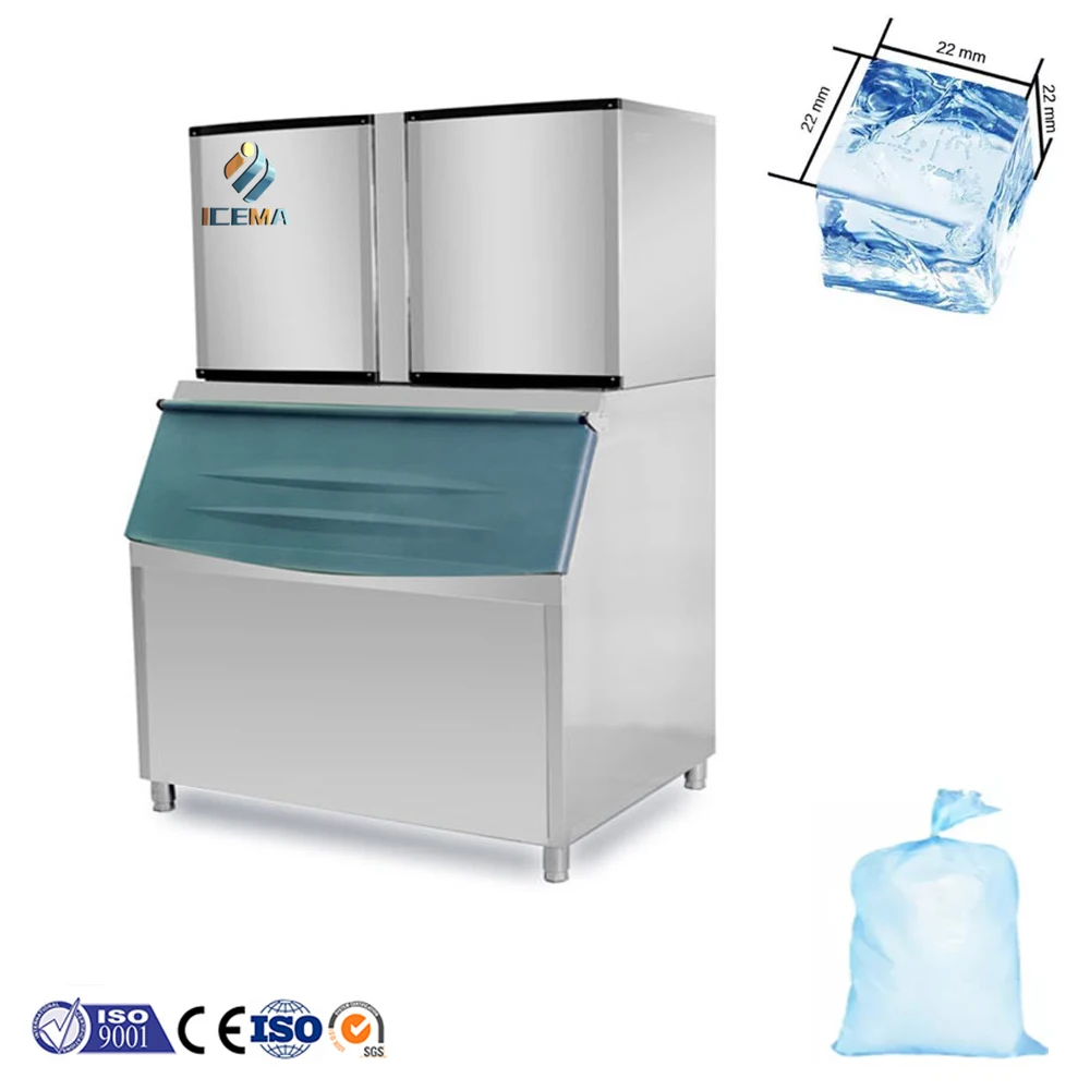 Commercial Ice Maker Machine 1000kg /24h Cube Ice Making Machine  Ice Machines for Sale
