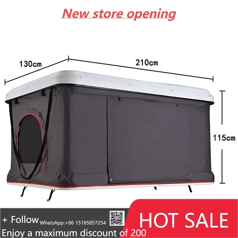 

210-сантиметровая палатка на крыше, портативная палатка на крыше для небольших и средних транспортных средств для туризма, удобная палатка