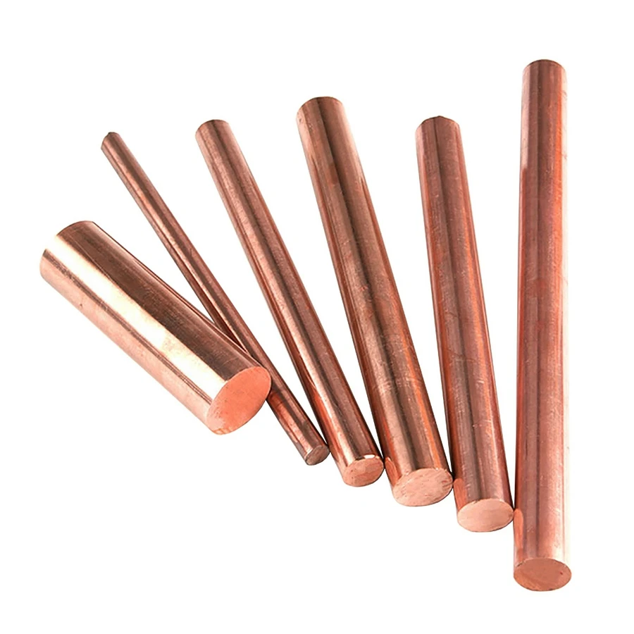 

2PCS 3/4/5/6/7/8/9/10/11/12MM Diameter Copper Round Bar Rod Milling Welding Copper Bar For Metal Processing 50CM Length