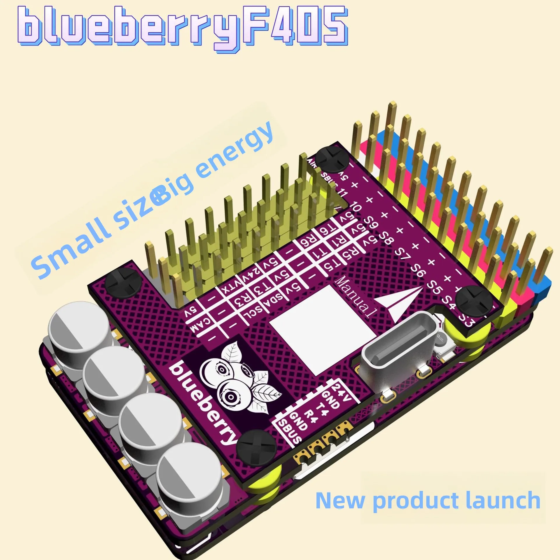 control-de-vuelo-de-ala-fija-blueberry-f405-para-drones-compatible-con-inav-filtro-integrado-modelo-antiaereo