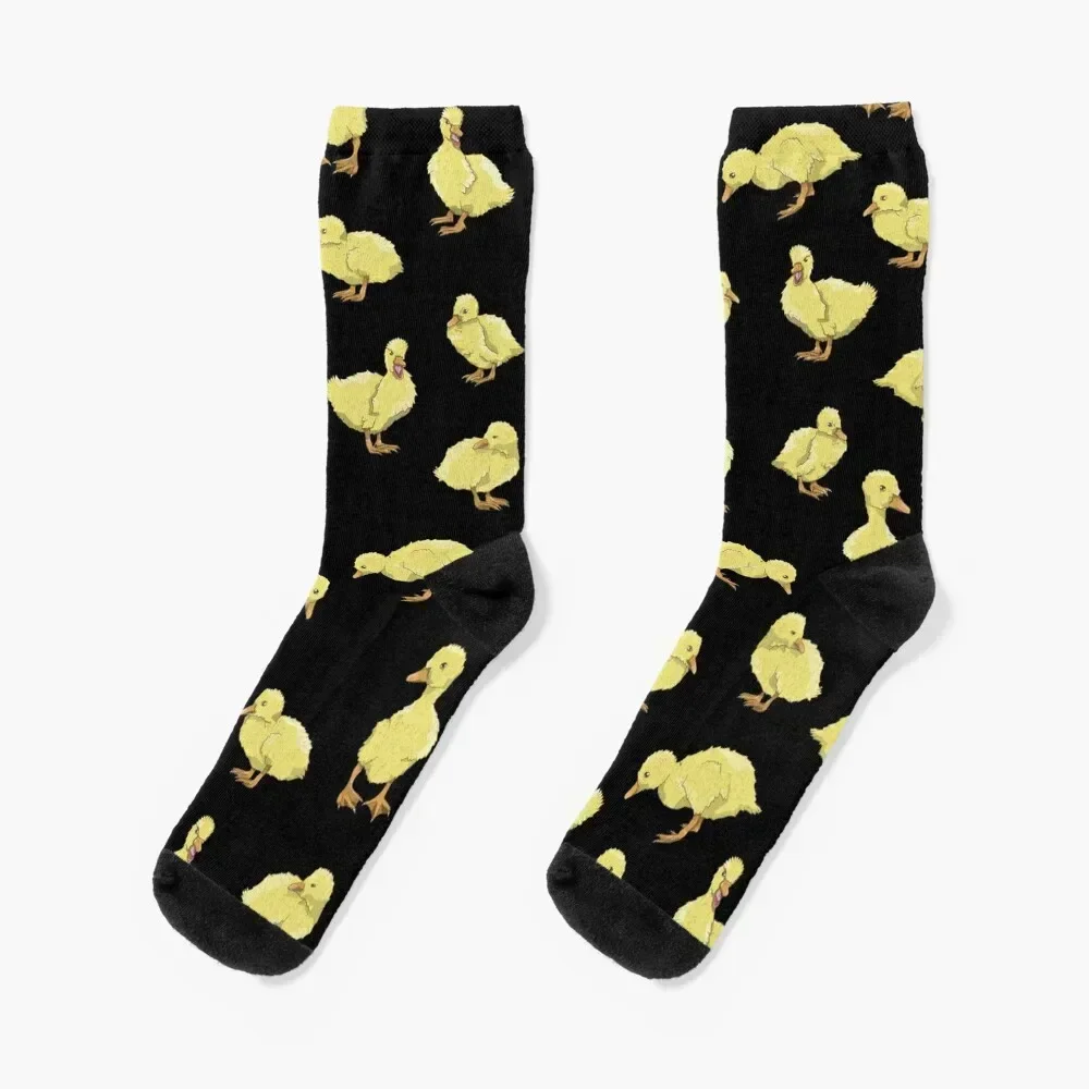 Cute Yellow duckling pattern Socks Men's Argentina winter thermal Male Socks Women's