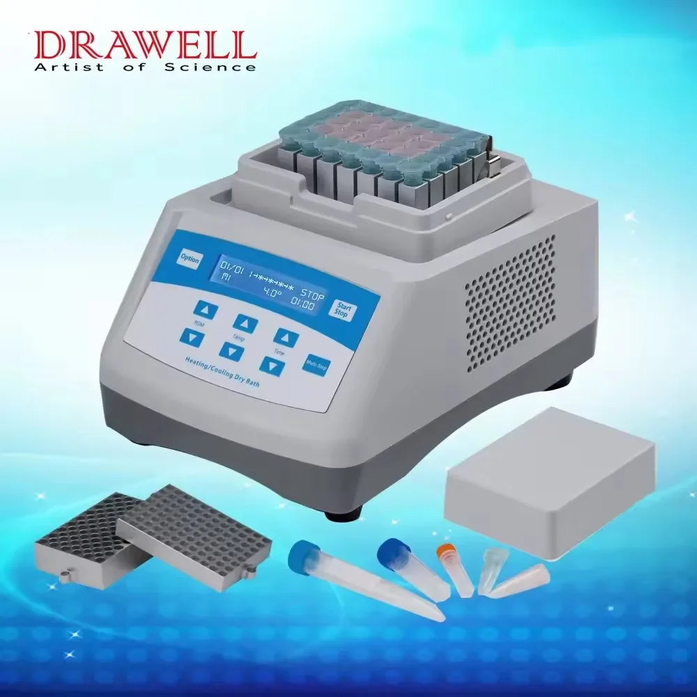 Drawell Economic Dry Bath Incubator for Laboratory Use heating and Cooling Dry Bath