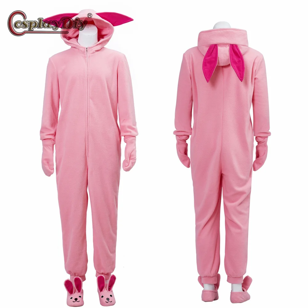 

Charistmas Bunny Cosplay Costumes Pink Pajamas Jumpsuits Unisex Costume One-Piece Outfit Cosplay Before Christmas