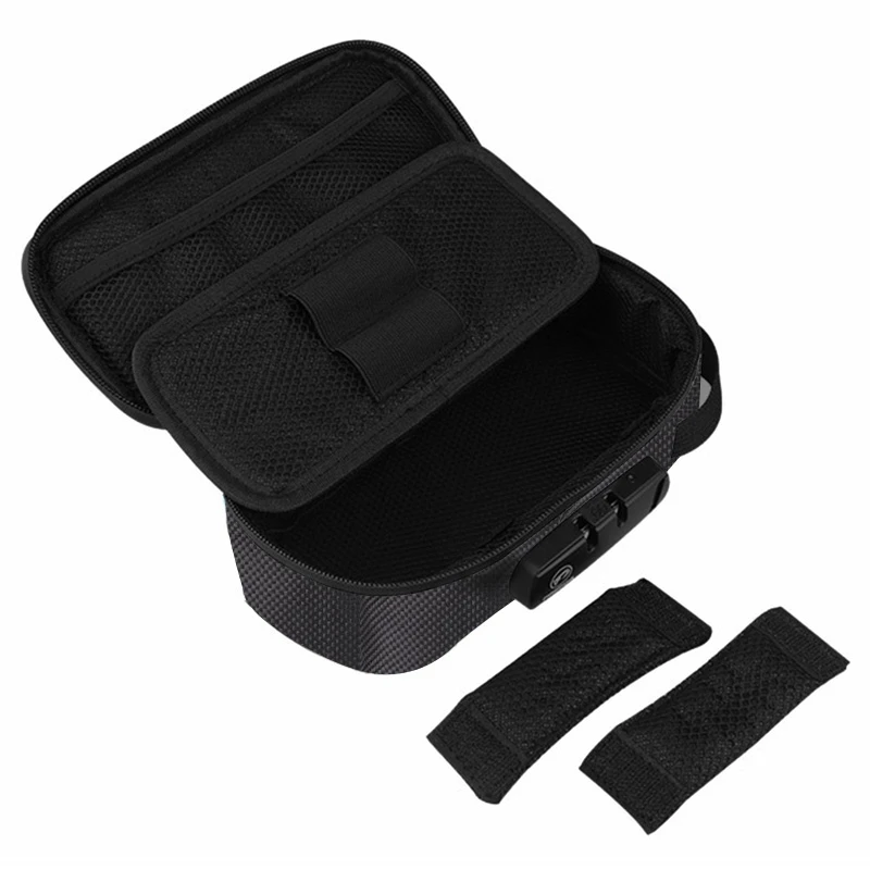 1 Piece Smoking Deodorant Storage Box Kit With Combination Lock Rolling Tray Grinder Storage Bag Set