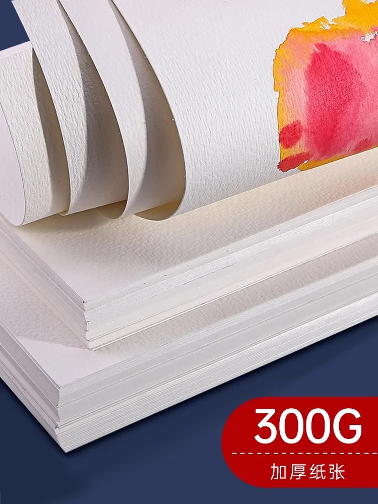 POTENTATE اثنين من ورق ألوان مائية قطني 32k 16k 8k 4k ضغط ساخن على البارد ورق رسم من الحبوب الخشنة اللوازم المدرسية