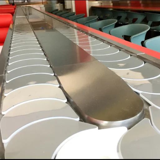 สายพานลำเลียงซูชิแบบคลาสสิกที่มีประสิทธิภาพสำหรับร้านซูชิและร้านชาบู