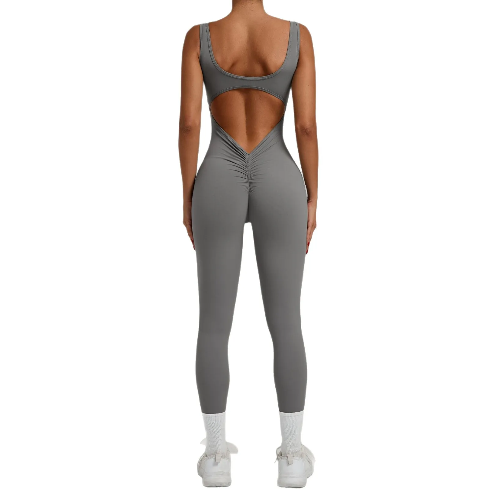 Sexy Back V Overall Gym Set Frauen Training Yoga Anzug Sportswear Frauen Sport Overall Fitness Strampler Stretch Workout Bodys