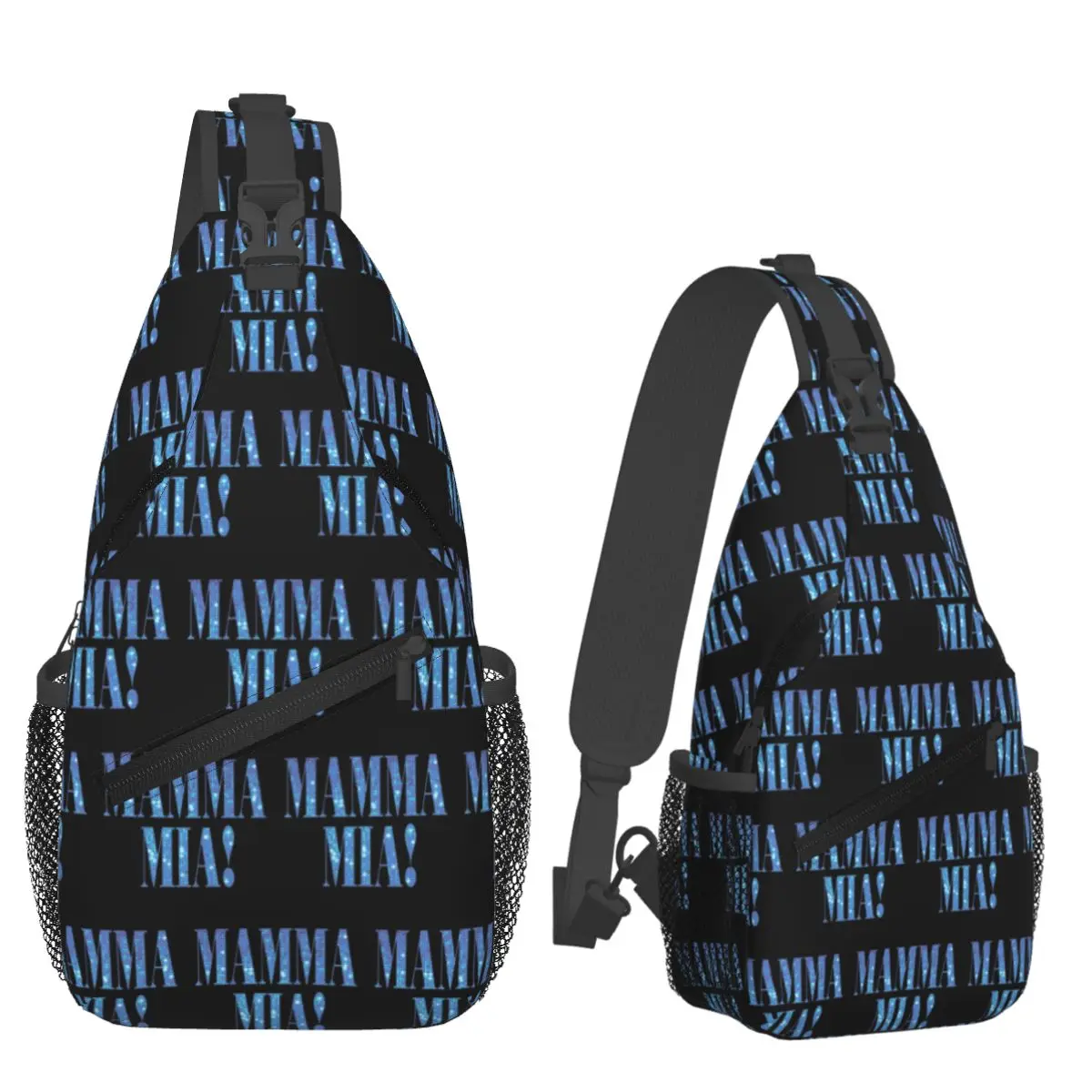 Mamma Mia -disco sac de poitrine hommes fronde bandoulière sac à dos sac de poitrine voyage randonnée sac à dos sac à bandoulière