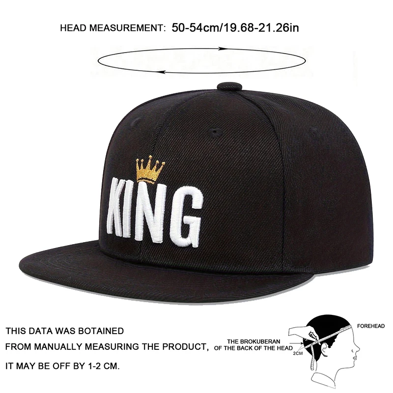 Children Crown KING Embroidery Baseball Caps Hip-hop Hats Spring Autumn Outdoor Adjustable Casual Hats Boy Girl Trave