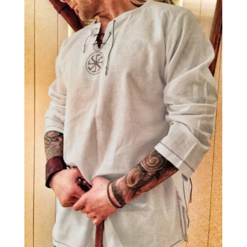 2025 nuevos guerreros medievales Caballero Templario cruzado disfraz para hombres adultos vestido camisa Top Cruz Tabard sobretodo túnica ropa RQR78