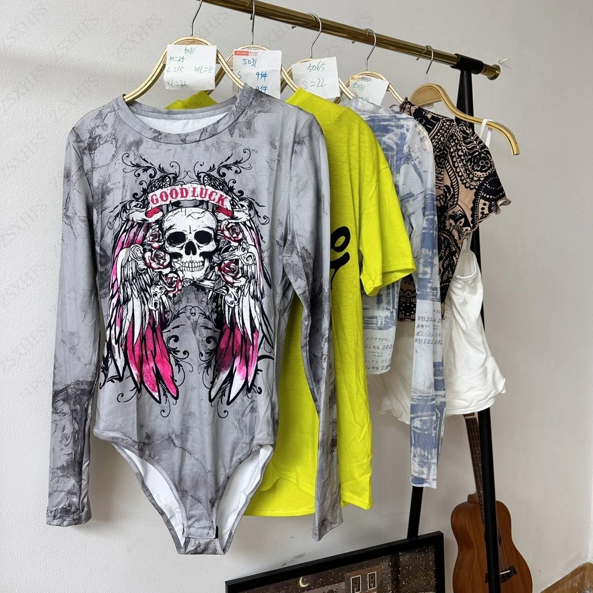 

Боди Сексуальная Y2k Женская Одежда Череп Винтаж Гранж Тонкие Шорты с Высокой Талией Комбинезоны С Длинными Рукавами Femme Эстетический Панк Боди