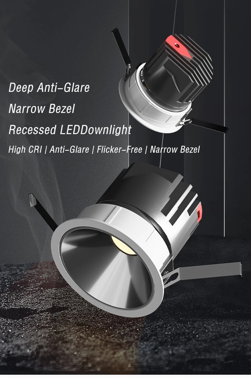 

Recessed LED Downlight Dimmable Spotlight Anti-Glare Ceiling Lamps For Home LED Lighting Living Room Bedroom Kitchen Ac90V~260V