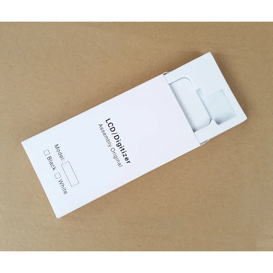 180 x 90 x 16mm Wihte Paper Box + EVA Case for iPhone6 4.7inch LCD Screen Digitizers Full Protective Packing Package 200sets/lot