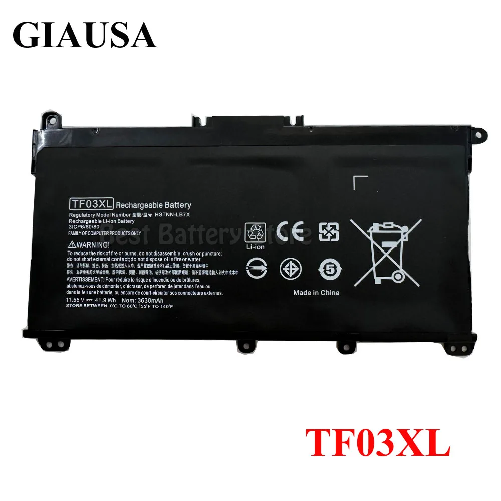 TF03XL battery For HP 14-bp080nd 14-bf 15-CC TPN-Q188 Q189 Q190 Q191 Q192 Q201 HSTNN-LB7X HSTNN-LB7J 920070-855