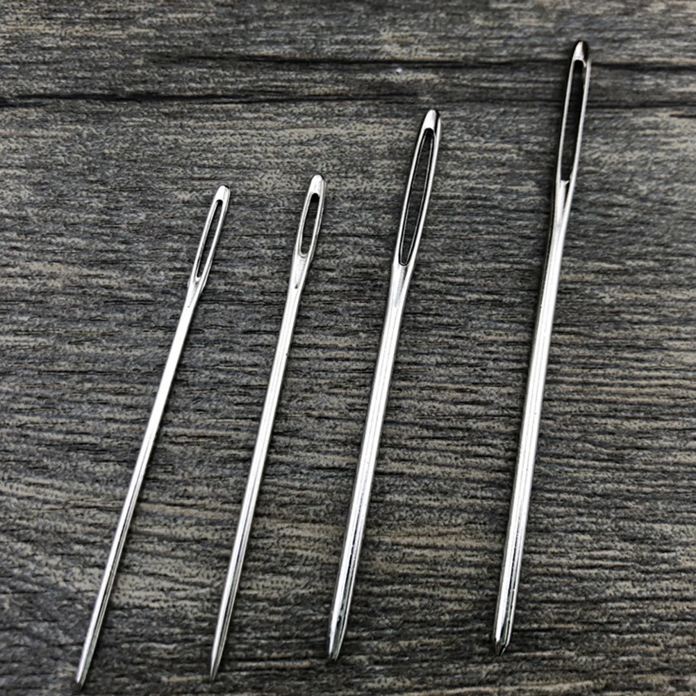 

1 Large Eye Curved Straight Hand Kit For Clothes Shoes Darning Weaving Yarn Knitting Needle Tools Set Colorful Needles