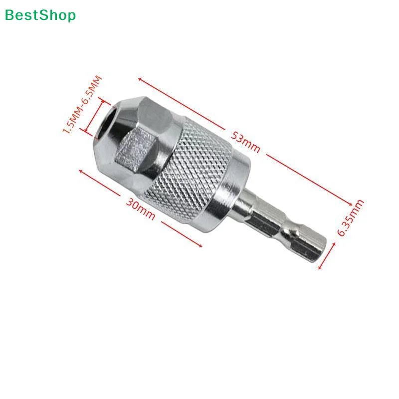 〔Q〕3-Jaw Hex Shank Chuck,Drill Chuck Adapter Quick Change Pneumatic Drill Chuck Professional Converter Hex Shank For Woodworking