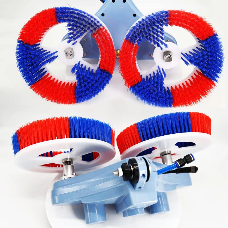 

High Quality 3.5M Handle Carry Double Head Solar Electric Cleaning Brush Kits 110 or 220v Ac Supply for Solar Power Station