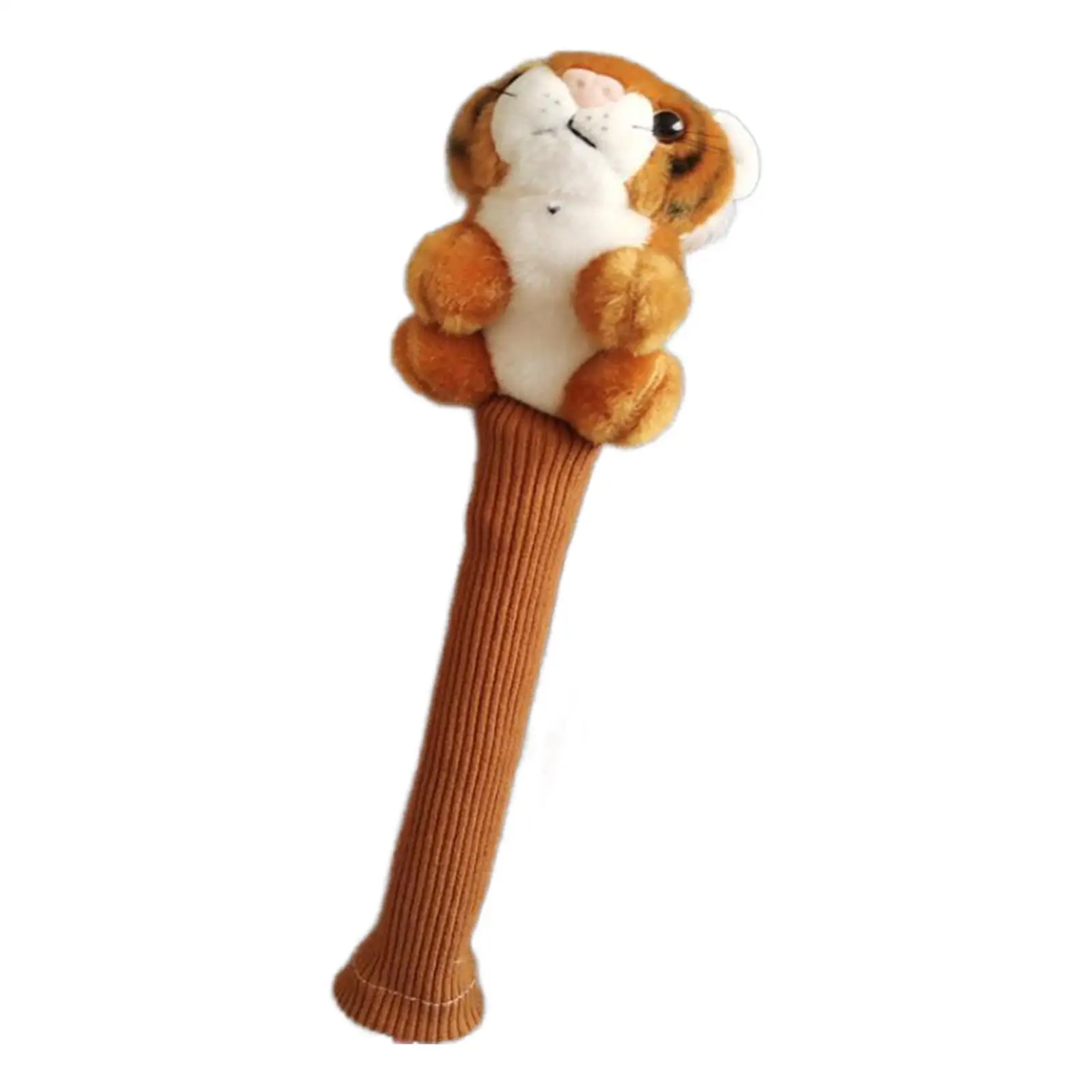 Badminton Racket Handle Cover Knitted Non Slip Tennis Racquet Grip Cartoon Plush Animal Doll Badminton Racket Grip for Women Men