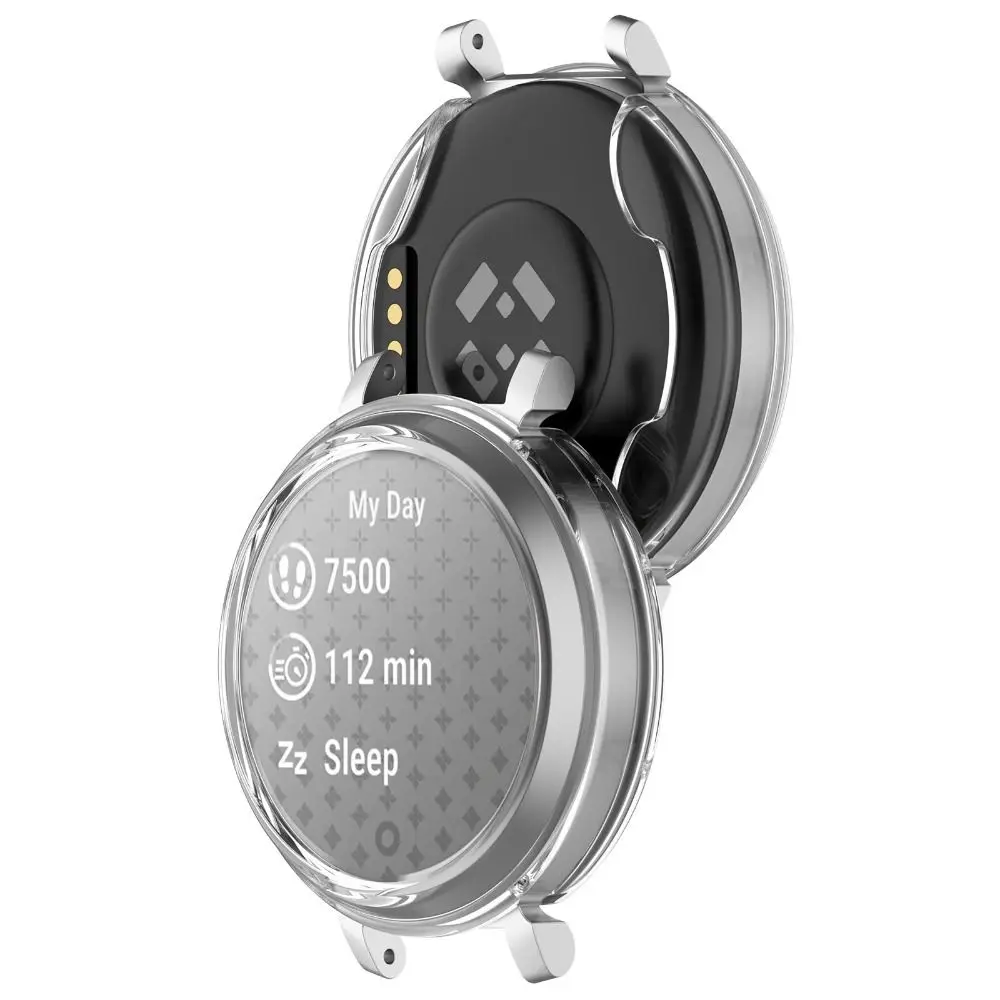 Pare-chocs souple en TPU, cadre de protection pour montre intelligente, boîtier Transparent, accessoires de coque, protecteur d'écran pour Garmin Lily 2