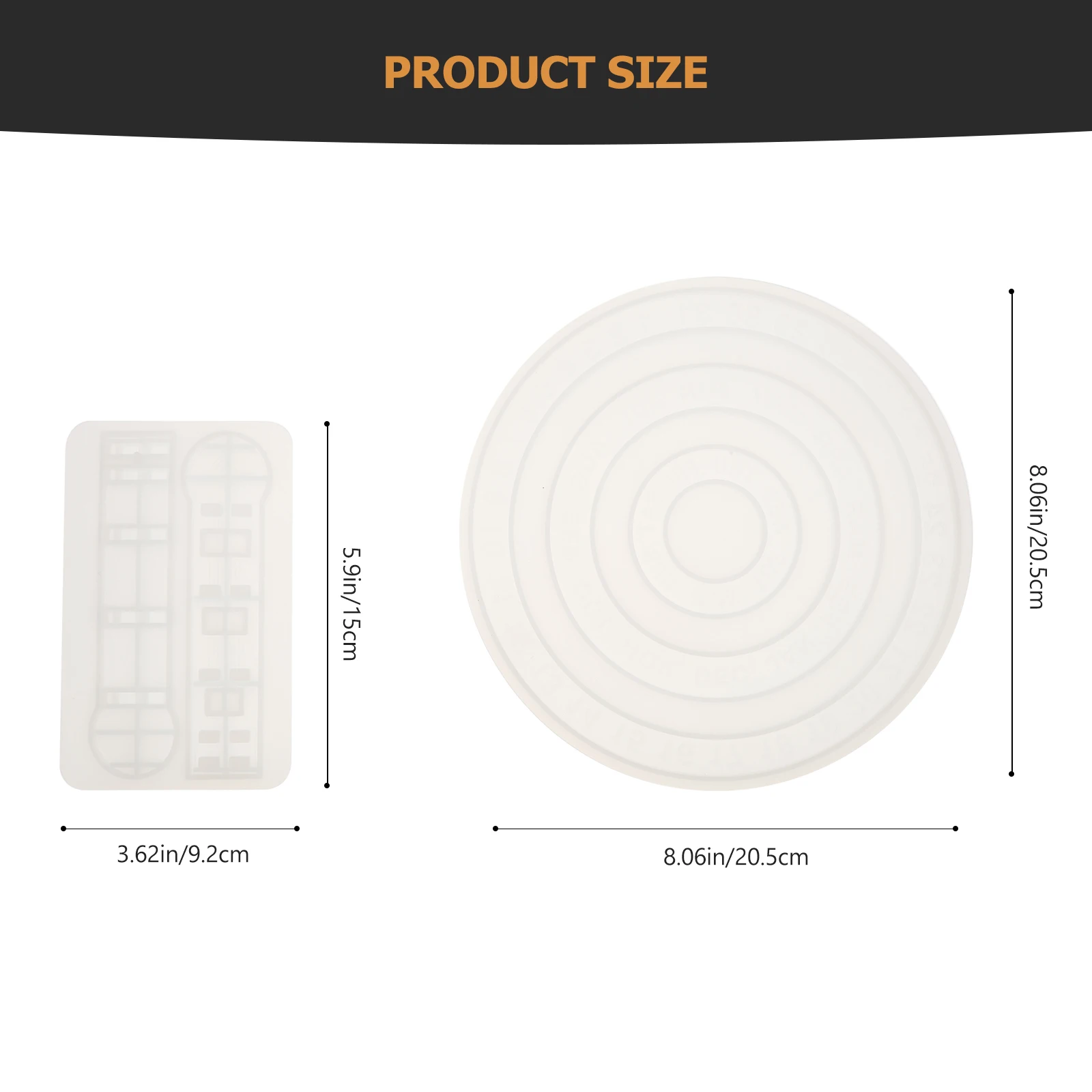 

Silicone Mold Crafts Supplies Epoxy Resin Mould DIY Tools Clear Texture Wall Calendar Making Mold Creative Design Sculpture Art