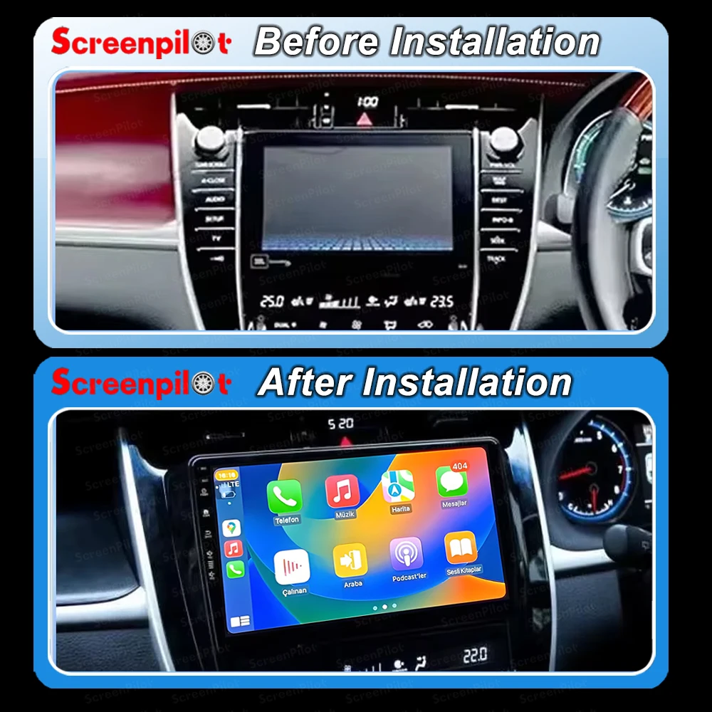 Android 16Car Radio For Toyota Harrier 2013-2020 Stereo Head Multimedia WIFI Video Player GPS Navigation 8 Core Stereo No 2din