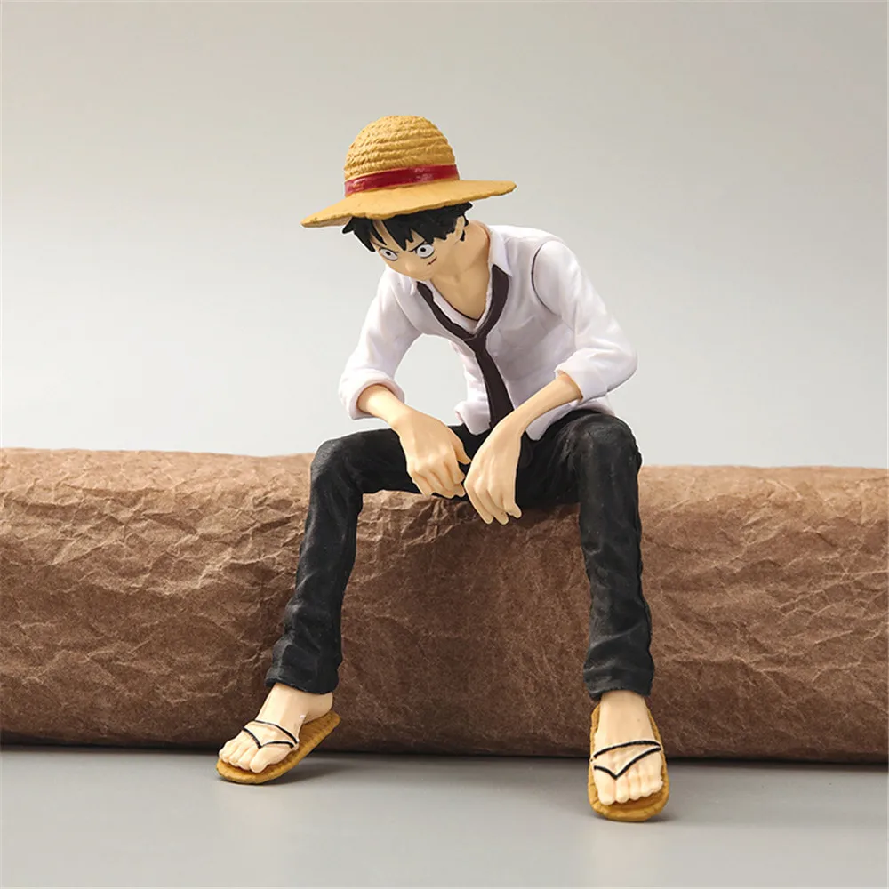13Cm Anime Een Stuk Monkey D. Luffy Strohoed Pvc Action Figure Collectible Pop Beeldje Model Speelgoed Kinderen Geschenken