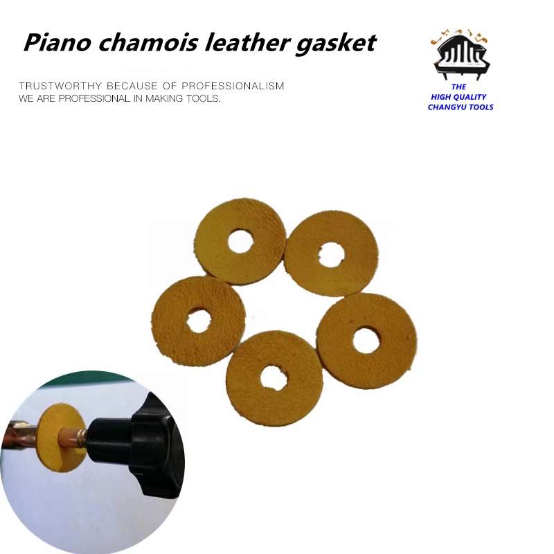 Piano tuning tools accessories high quality Piano chamois leather gasket Suede washer A pack of 120 Piano repair tool parts