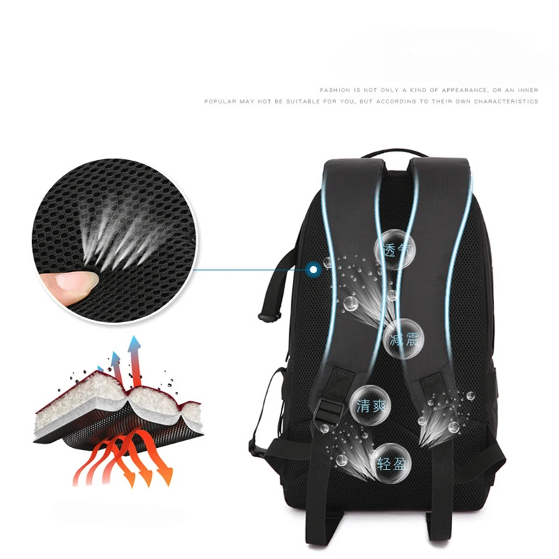 Ransel Kamera DSLR Outdoor Kapasitas Besar Bahan Oxford Tahan Air Kompatibel dengan Laptop 15.6 Inch untuk Canon Nikon