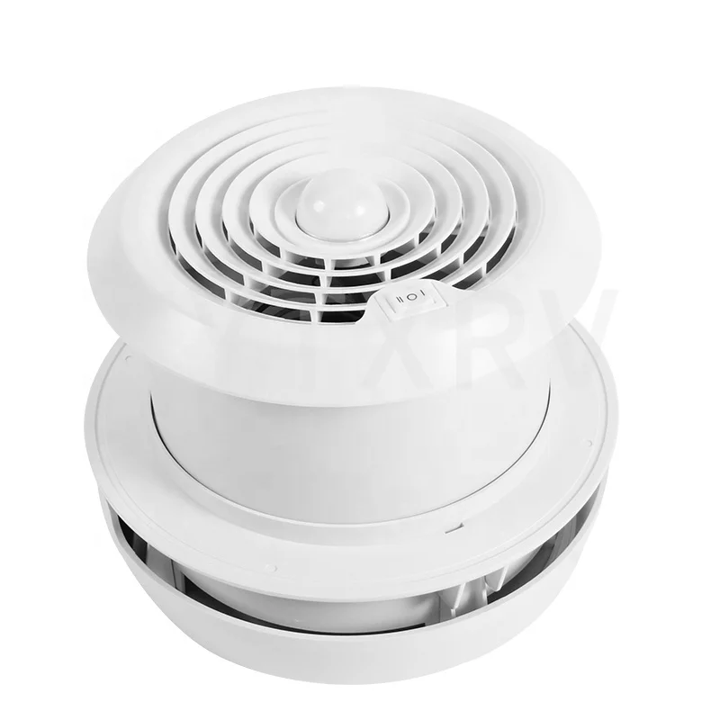 RV Accessories High Quality DC12V Strong Wind Mushroom Head Roof Roof Vent Overhead Exhaust Fan with light for Trailer Campervan