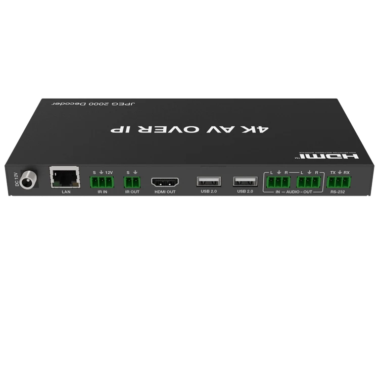 18G HDMI over IP USB2.0 KVM over Ethernet with Video Wall Processing H.265 AV over IP Extender support 4k Video Wall