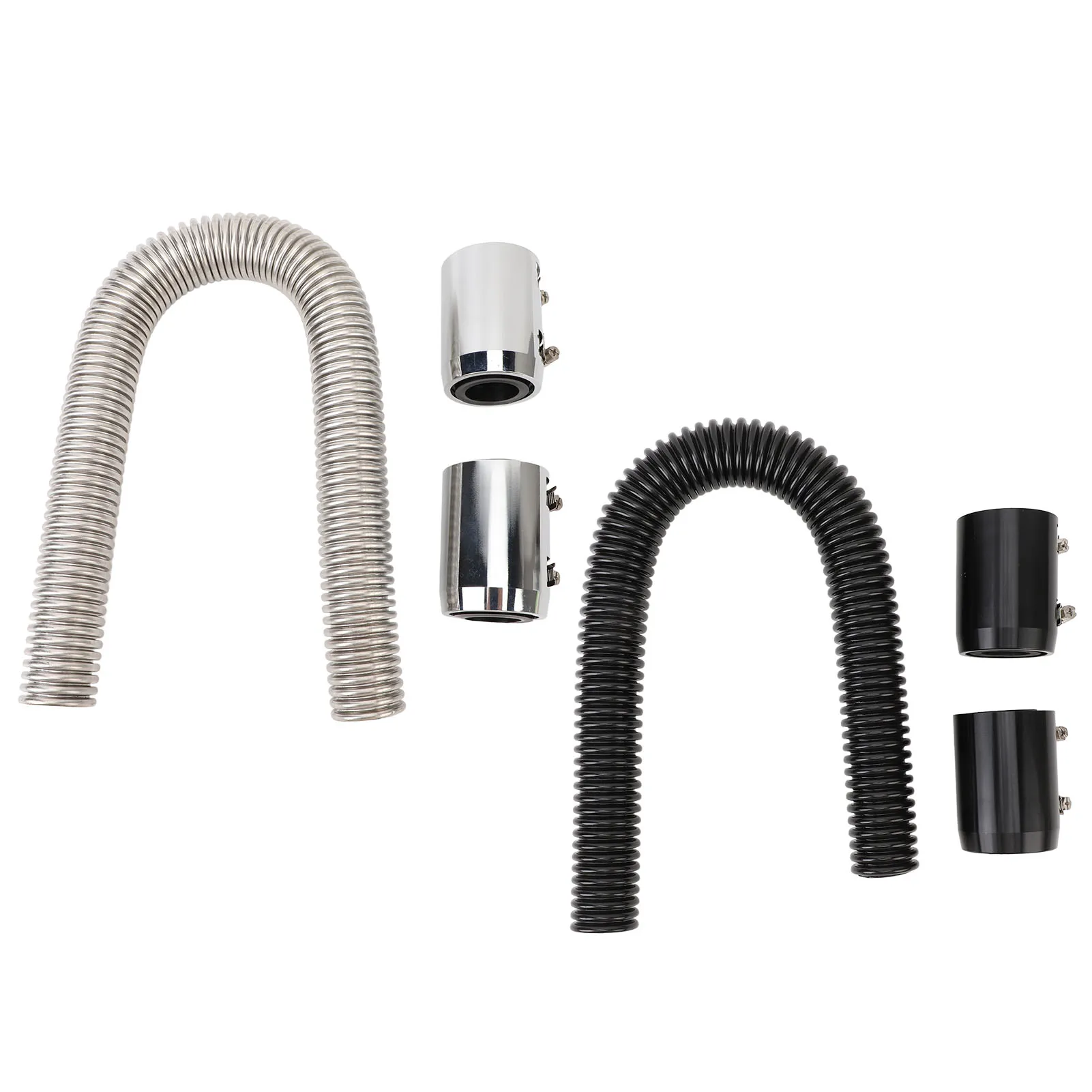 Radiator Hose 24in Stainless Steel Efficient Cooling Radiator Coolant Hose Kit for 1‑1/4in 1‑1/2in 1‑3/4in 1‑5/8in Radiator Neck