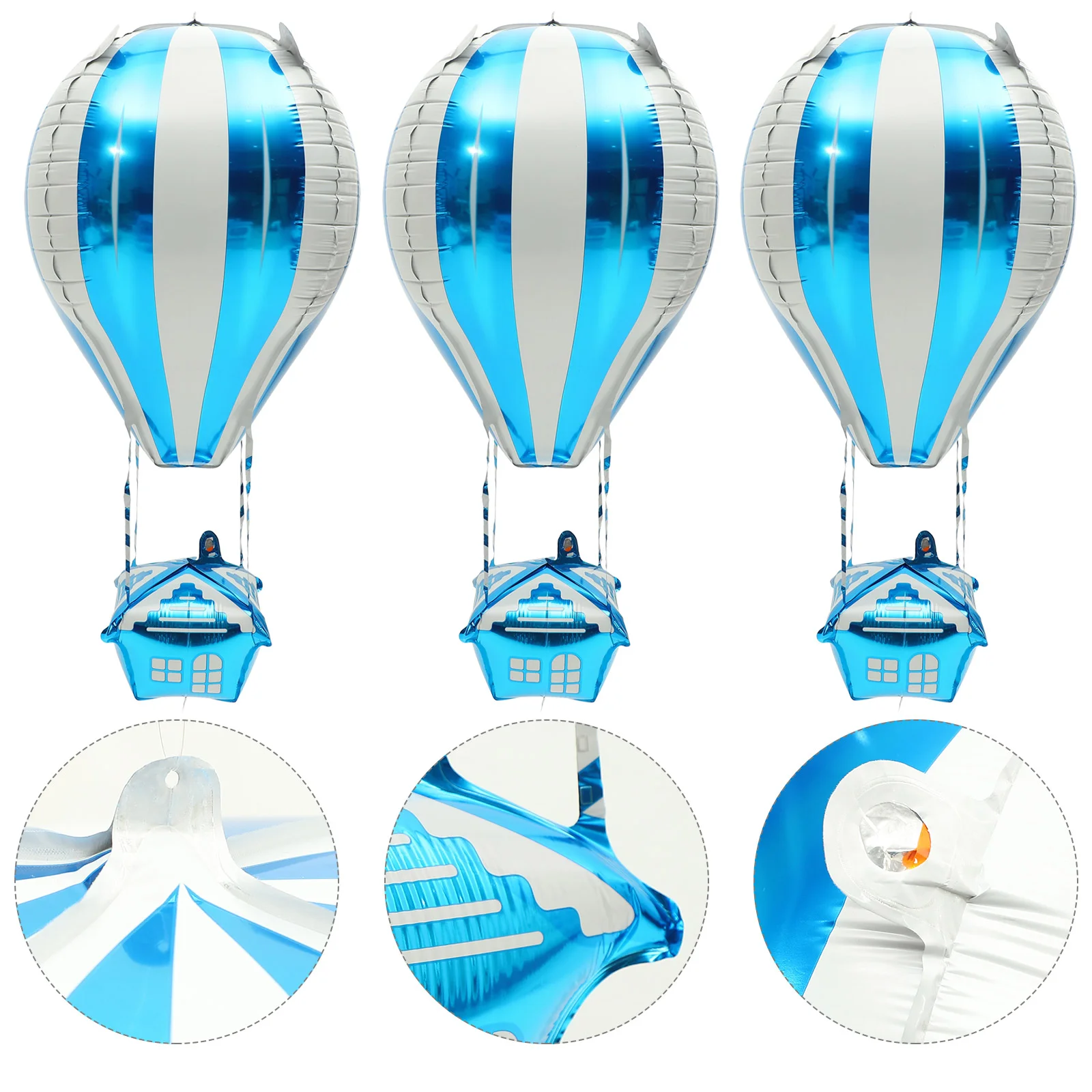 Birthday Balloon Helium Hot Air Cake Airplane Decorations Child Party Kids Clock