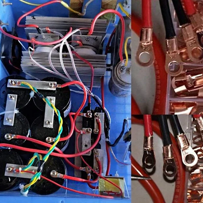 160 шт. 10A-50A открытый обжимной кольцевой разъем OT кабель электрический провод клеммы медные наконечники клеммные разъемы комплект