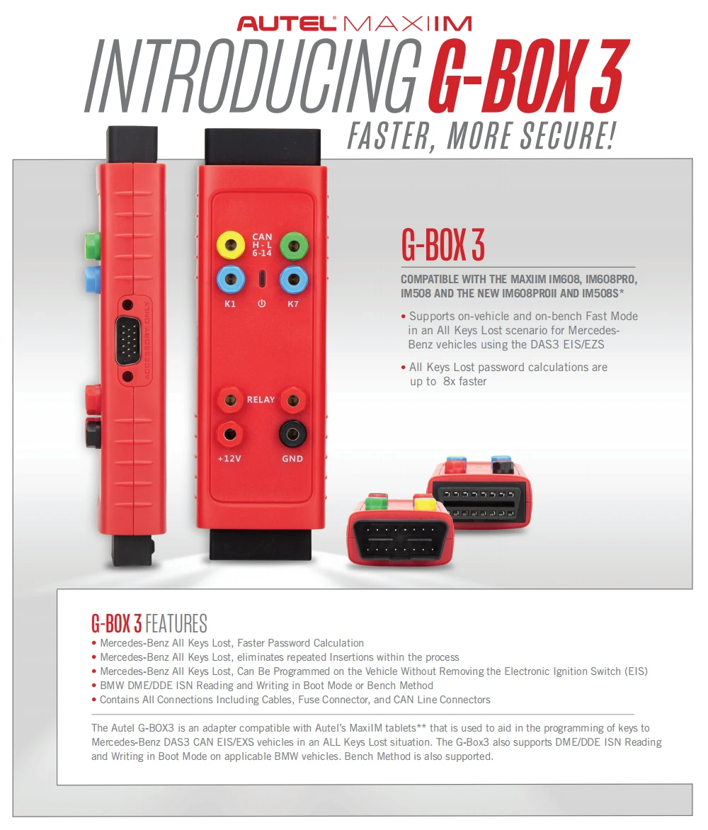 Autel MaxiIM IM608S II Komplettset Schlüsselprogrammiergerät All-in-One Top IMMO Schlüsselprogrammier-Tool mit GBOX3 APB112 IMKPA, 2 Jahre Update – Detail 30