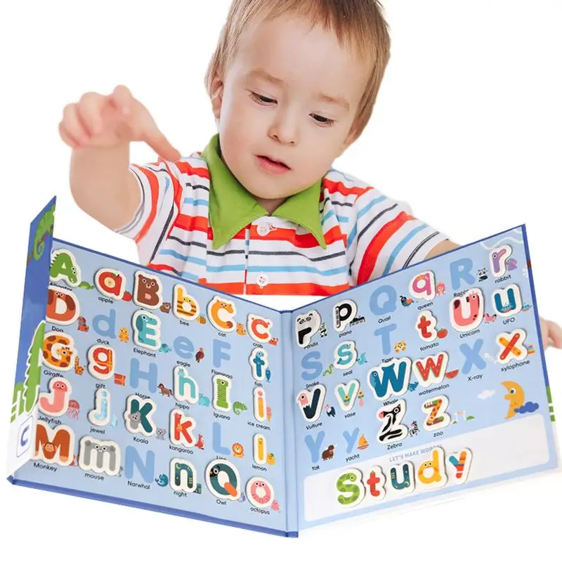 

Alphabet Magnets Cute Animal Alphabet Puzzles Portable Spelling Games Magnetic Letter Educational Toy For Girl Kid Toddler