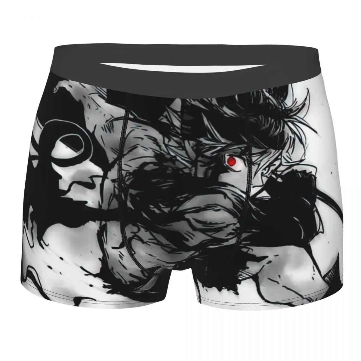 Black Clover Asta Men's Boxer Briefs Shorts Men Underpants Cartoon Anime Funny Men's Panties Soft Underwear For Men