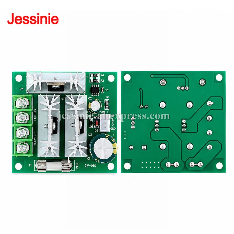 DC 6V-90V 15A Motor Speed Controller Stepless Speed ​​Control Switch Regulation Pulse Width PWM governor 12V 24V 36V 48V 1000W