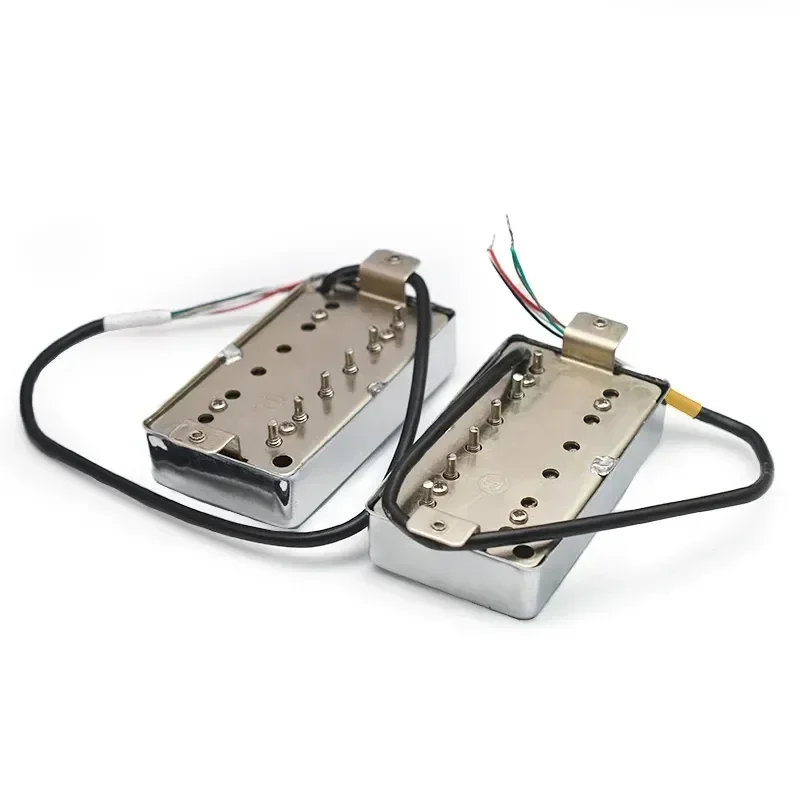 

Beyond Music Shop Store-Alnico 2 Humbucker Guitar Pickup 4 C Cable Coil Splitting with Brass Cover Alnico II for LP Guitar