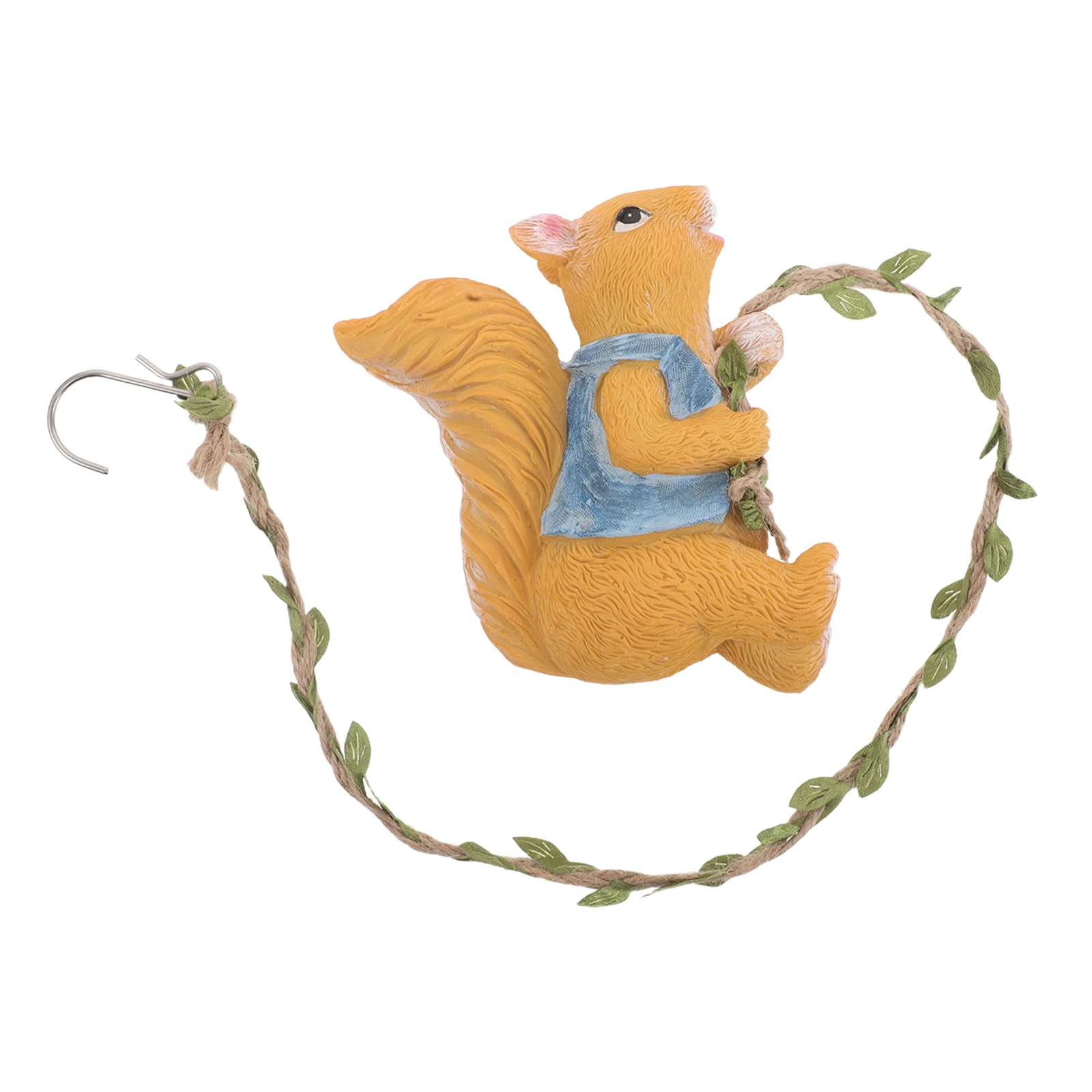 

Cute Resin Wall Climbing Ornament For Courtyard Durable Lightweight Hanging Animal Statue Resin Ornament For Outdoor Squirrel