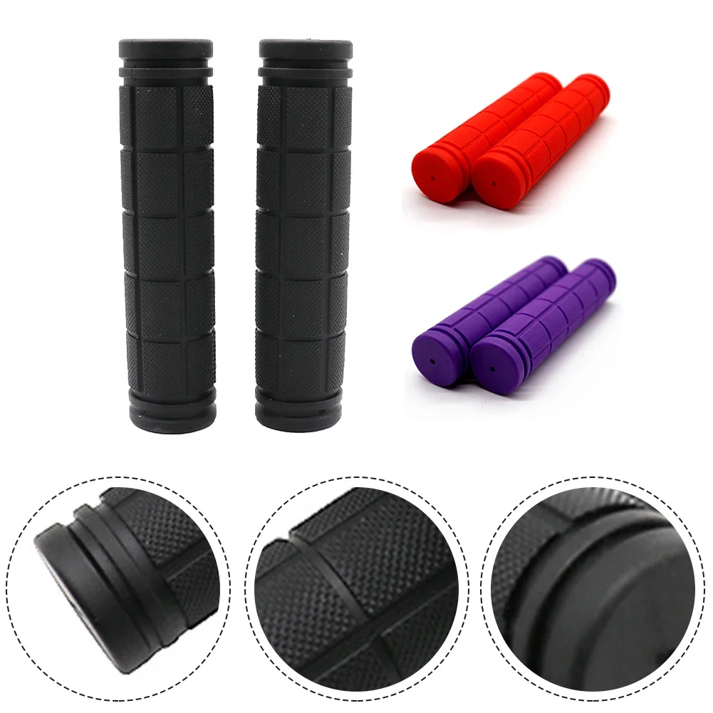 New Practical Handlebar Handle Grip 2Pcs Soft Rubber 120mm Anti Slip Bicycle Bike Comfortable Part Replacement